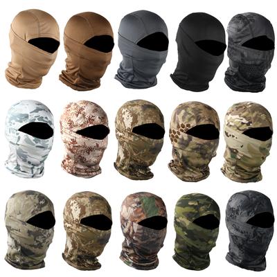 הסוואה Balaclava צעיף פנים מלא סקי רכיבה על אופניים כיסוי פנים מלא חורף צוואר ראש חם יותר טקטי Airsoft Cap קסדת אניה FWEF