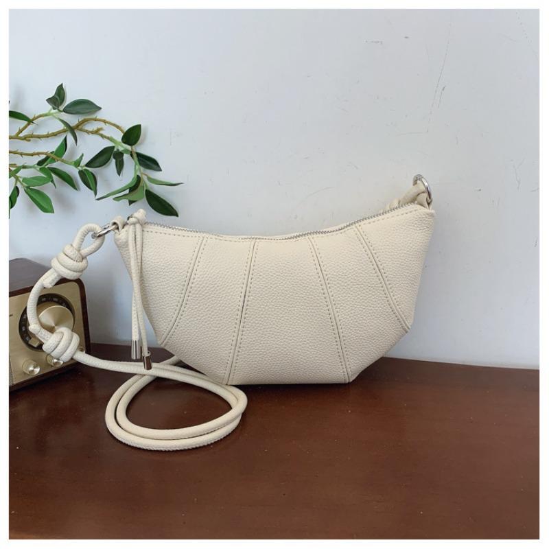 Leather High-end Niche Design Croissant Bag Women's First Layer Cowhide New Fashion Versatile Shoulder Messenger Bag