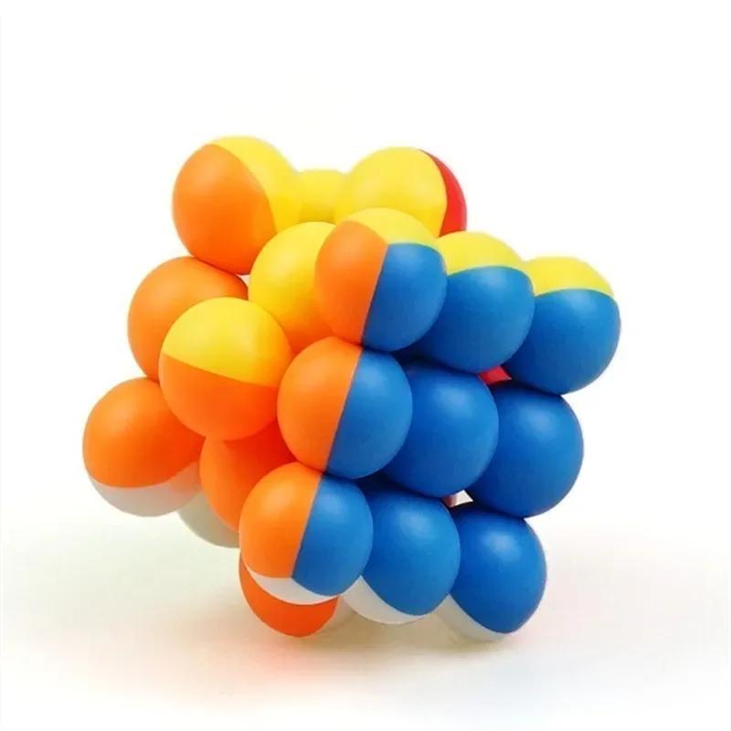 

YJ Round Ball Cubes 3x3 Magic Cube 3x3x3 Stickerless Speed Smooth Cubo Magico Professional Puzzle Fidget Toys Infinity
