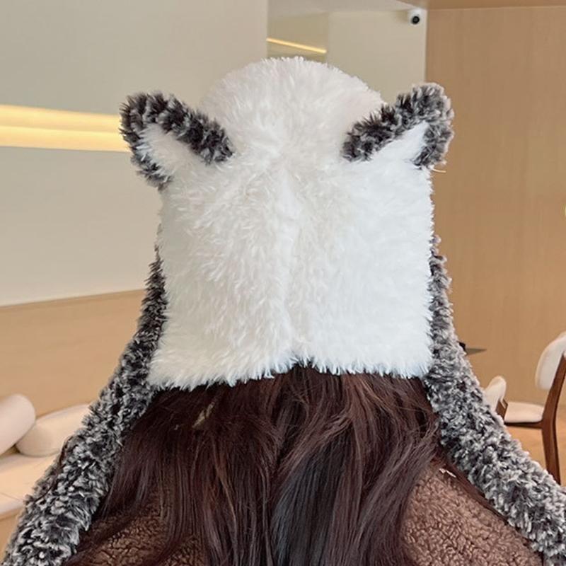 Winter Bear Ear Hat for Teens Keep Warm Protecting Ear Hat Windproof Outdoor