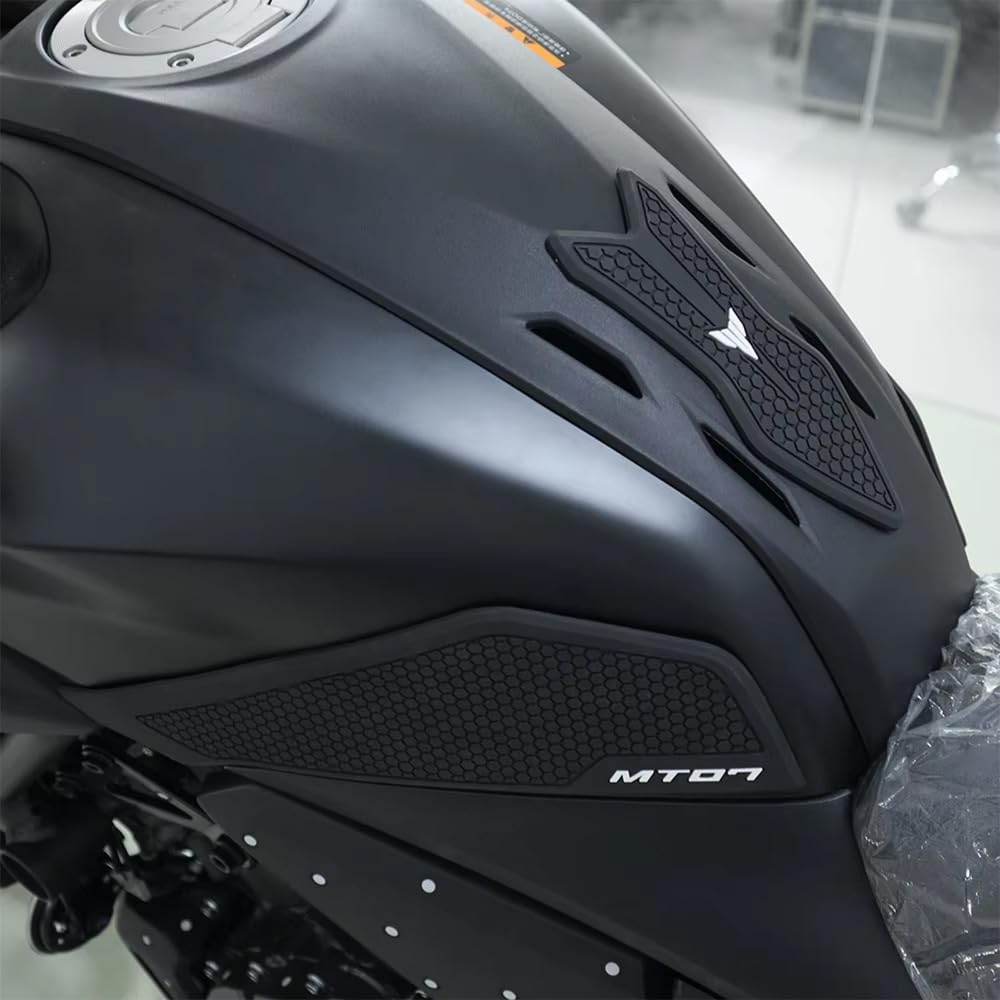 For MT07 MT-07 2025 Motorcycle Tank Pad, Tank Traction Pad, Anti-Slip Side Tank Sticker, Accessory [Parallel Import]