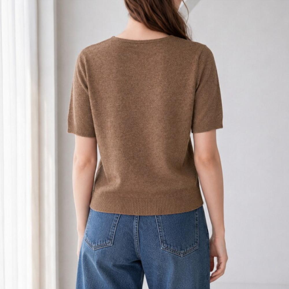 OliVier S cloSet V Neck baSic Short SleeVe Knit O2608kn060c