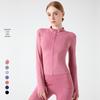 Damen Sportjacke mit schnell trocknendem Stoff, schmal geschnitten und mit Fleece gefüttert, für Fitness & Yoga