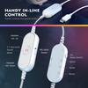 FIFINE RGB Gaming-Headset mit 7.1 Surround Sound/3-EQ/MIK, Over-Ear-Kopfhörer mit Inline-Steuerung für PC PS4 PS5 Ampligame-H6W