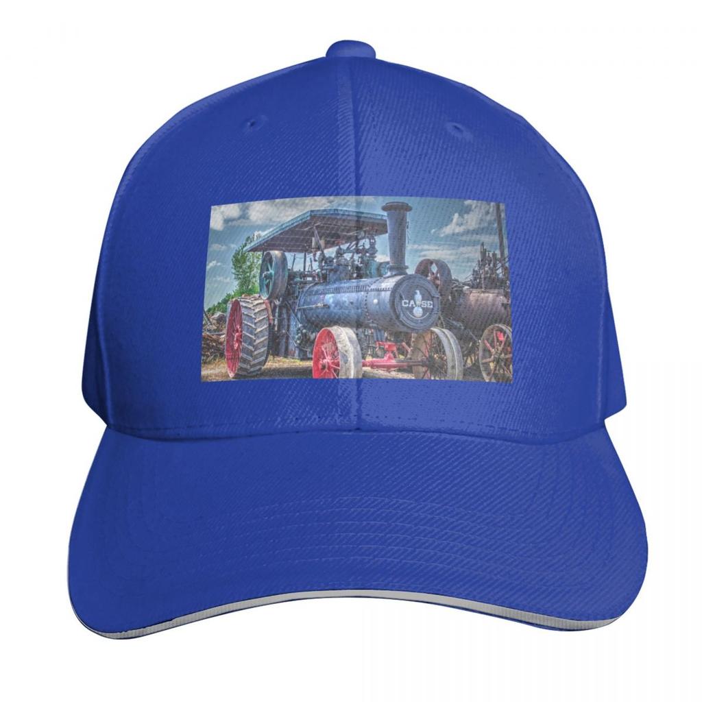 Case Steam Traction Engine Baseball Cap Sunscreen GentleUnisex Hat Fishing Hat Beach Outing Hats Women Unisexs