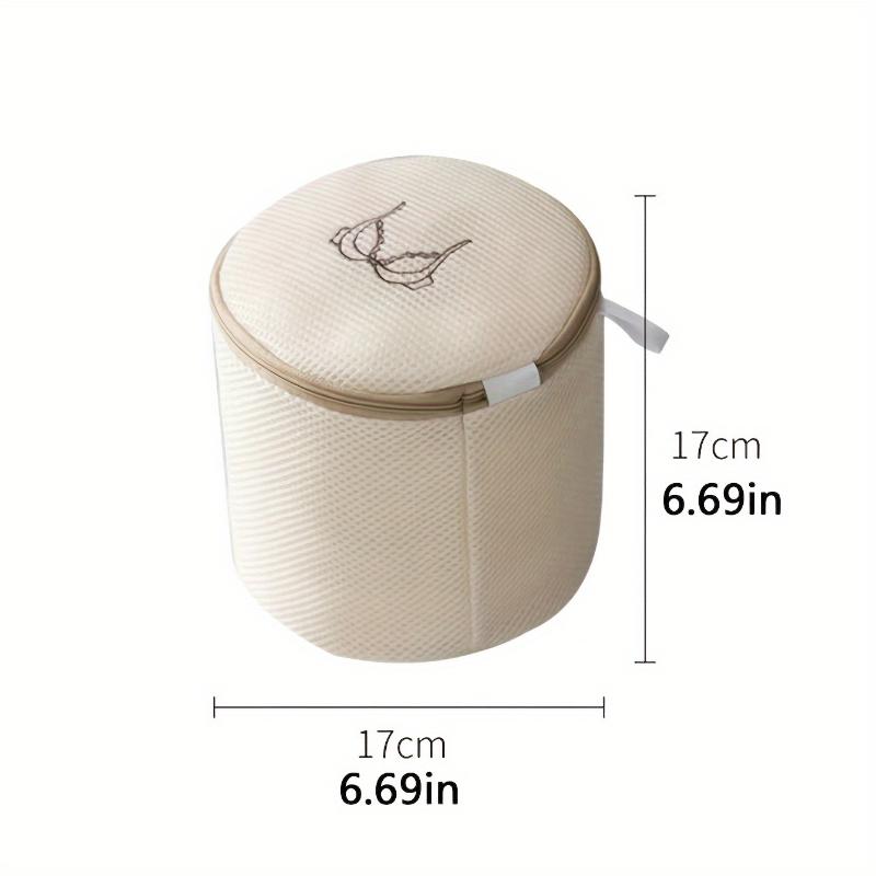 

1pc Khaki Laundry Bag for Dedicates,Double-layer Thickened Underwear Bra Washing Bag,Wash Protective Bag,Machine Washable