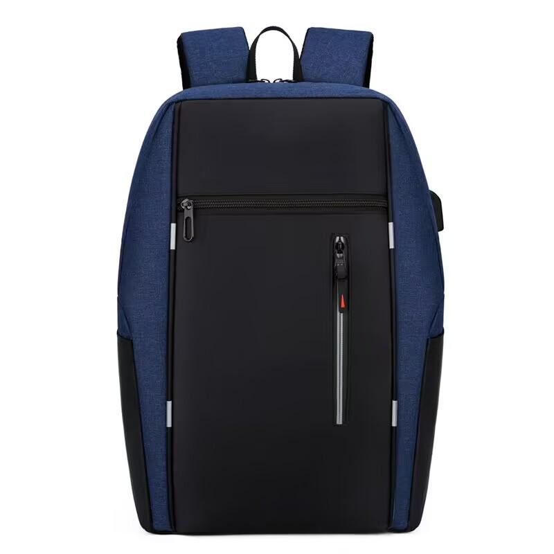 

Men s Business Casual Waterproof Backpack with USB Port - Large Capacity for Travel and School Direct Factory Sale, Quality Assurance темно-синього кольору