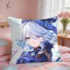 Furina Genshin Impact Cushion Cover Square Short Plush Pillow Case Living Room Sofa Home Decor Funda X