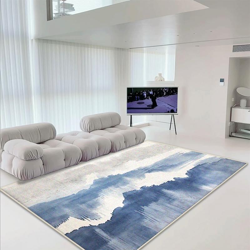 Tappeto Astratto Stile Nordico per Soggiorno Decorazione per la Casa Tappeto Morbido Soffice Antiscivolo per Camera da Letto Facile da Pulire Tappetino in Peluche per Pavimento
