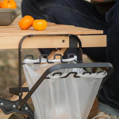 Camping Trash Bag Holder Garbage Rack Desk-side Hanging for Kitchen Cabinet