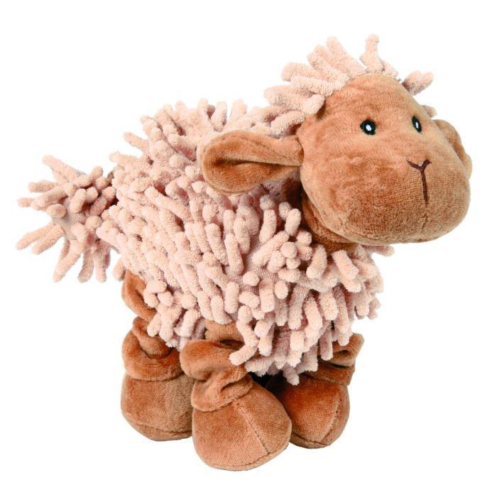 Peluche - TRIXIE - Mouton - Beige, Brun, Marron - Résistante - 21 Cm