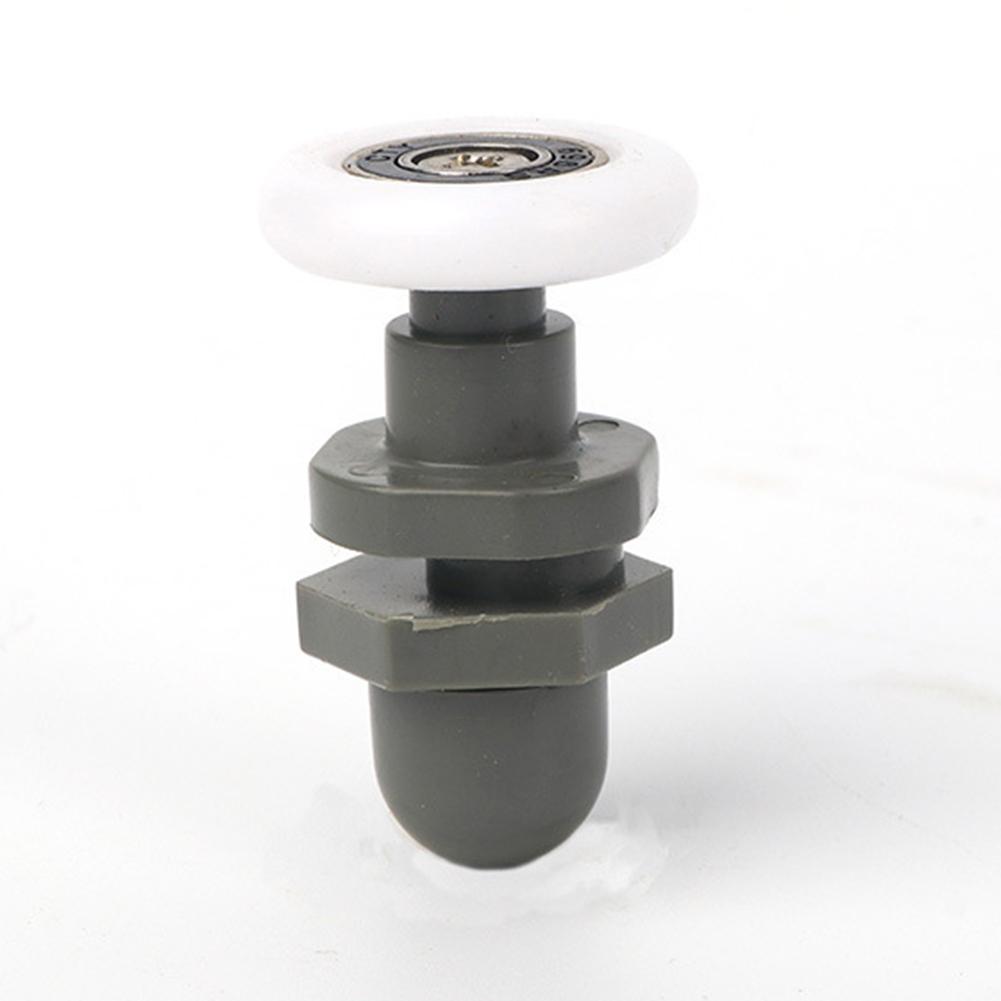 4pcs Shower Door Rollers for Frameless Glass Shower Doors with Reinforced Nylon Wheels and Sturdy Aluminum Alloy Core