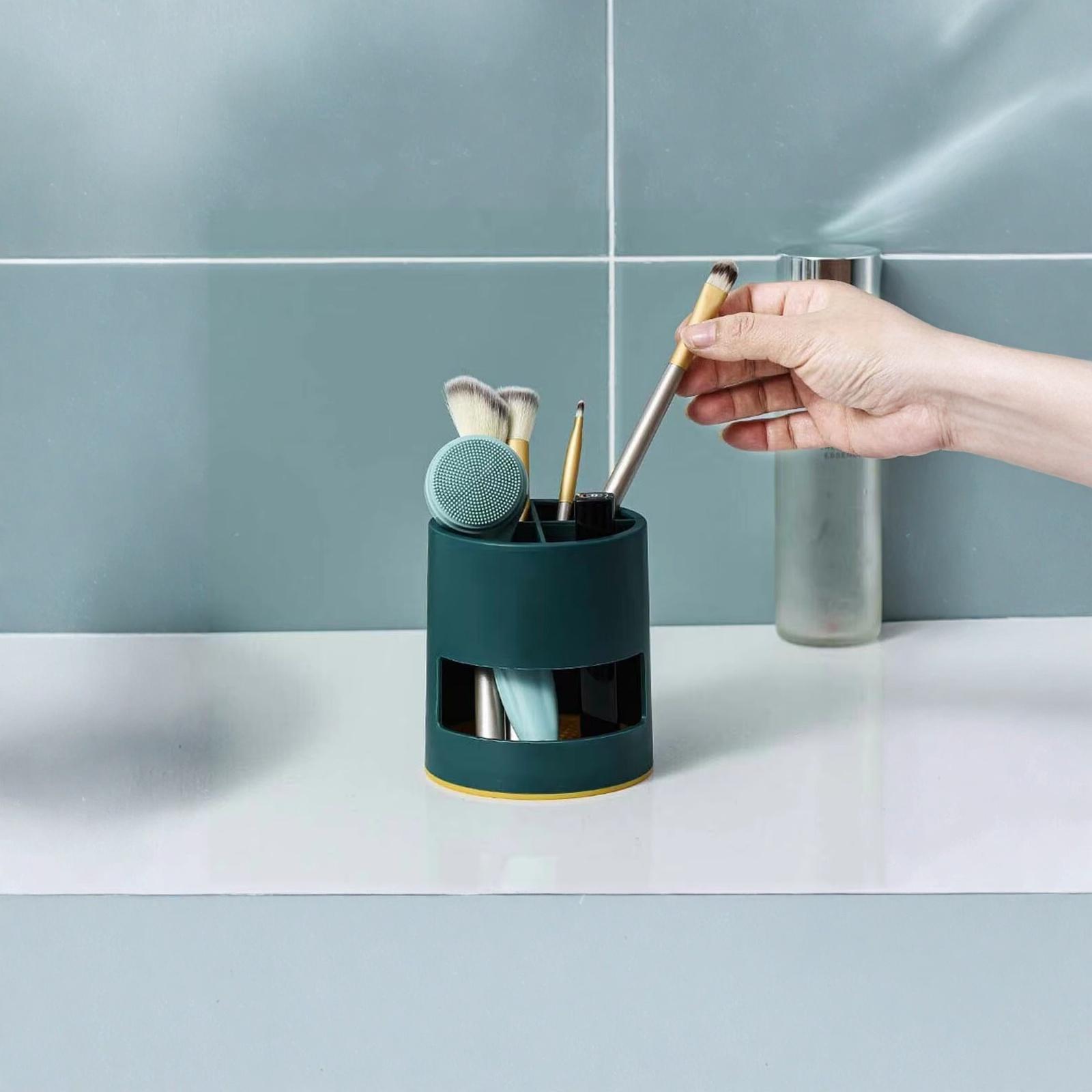 Multifunctional Storage Rack for Chopsticks Tableware Bathroom Organizer зелёный