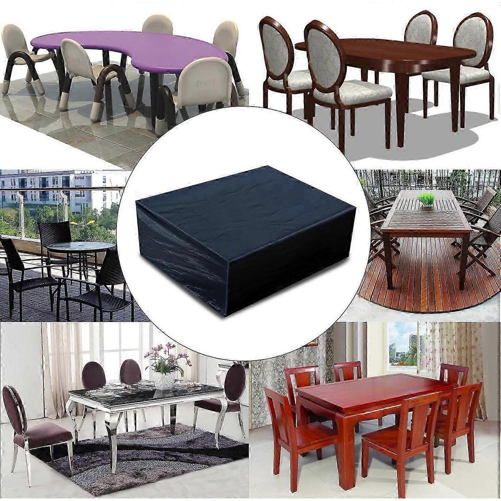 Protective Garden Furniture Cover - Waterproof Rectangular Garden Furniture Cover - for Table Furniture (200x160x70cm/ 63x70.8x27.5 In)