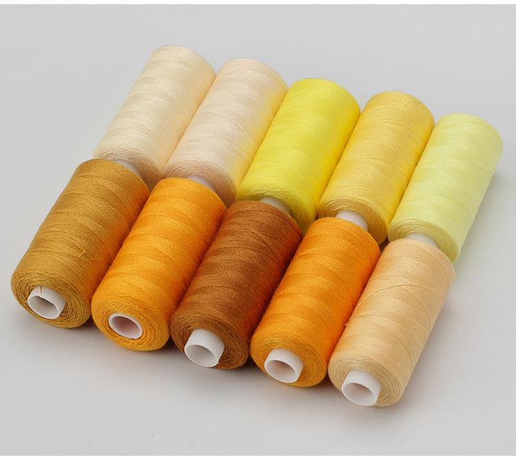 100 Spools Polyester Sewing Thread (400 Yards Each) - Versatile for Hand Sewing & Overlock.