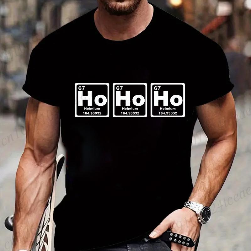 

Funny Ho Ho Ho Christmas Santa Claus Shirts for Men Short Sleeve Men s T-shirt Christmas Ho3 Hohoho Humor T-Shirt Clothes Gift S разноцветный