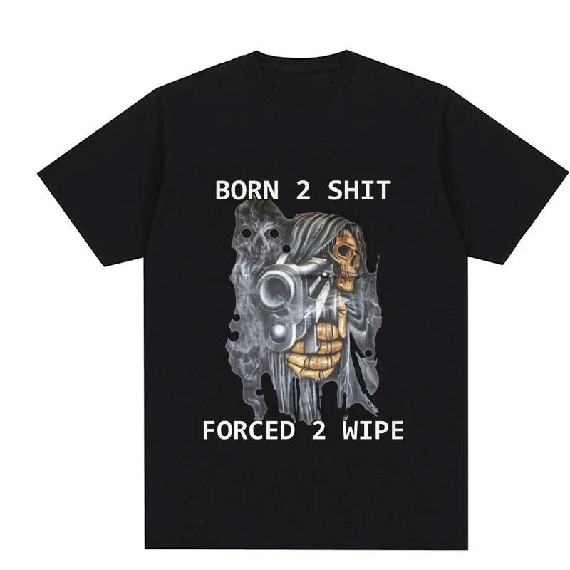 I Am Afraid of Talking To Women T-Shirts Hard Skeleton Meme Graphic Short Sleeve T-shirts High Quality Cotton T Shirt Top