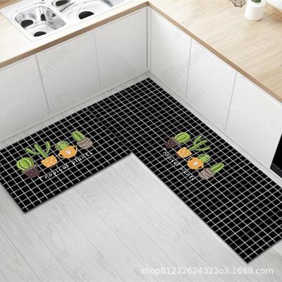 Rutschfeste Ölbeständige Wasserdichte Küchenbodenmatten: Maschinenwaschbare, Saugfähige, Öl- und Schmutzabweisende Türteppiche