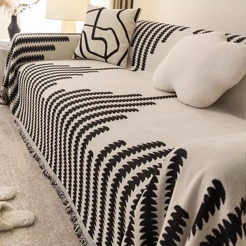Chenille Sofa Towel Four Seasons Universal Sofa Cushion All-Inclusive Full Covered Cloth Cover Non-Slip Simple Anti-Scratching Double-Sided Universal