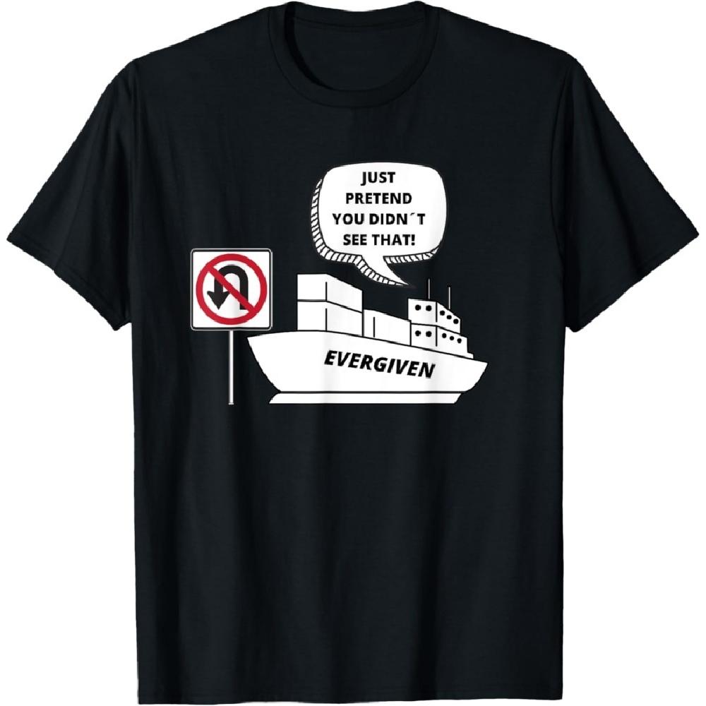 

Ever Given stuck in Suez Canal Funny Meme T-Shirt XXXXXL чорний