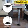 2 Pcs Aluminum RV Table Base Mount RV Dinette Table And Floor Mount Base 6 Mounting Holes Camper Table Leg Base With Mounting Screws For RV Boat