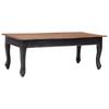 Day and Night - Day and Night Coffee Table Solid Black Mahogany Wood 120x60x45 Cm