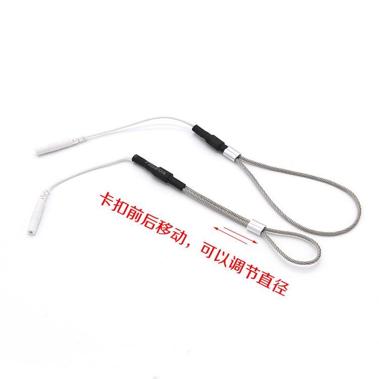 Men's Electric Shock Steel Ring for Erotic Restraint and Climax