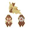 3pcs Saint George Ribbon Brooch Victory Day Memorial Pin Colorful Badge Patriotic Lapel Pin Decoration Accessory Holiday Gift Metal Enamel Brooches