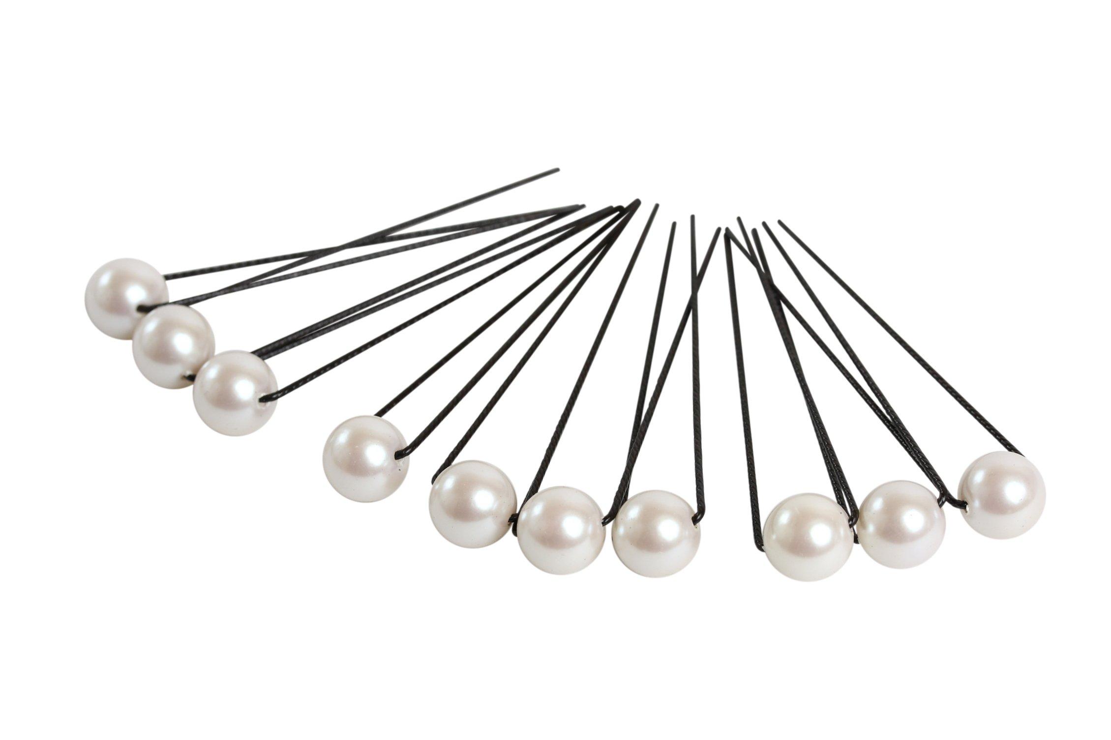 

Hasegawa HASEGAWA Pearl Party Hairpin U Pin Hair Ornament Made in Japan (M Size)