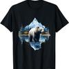Bär Wald Tierliebhaber Motiv Landschaft Kunstwerk Wildtiere T-Shirt