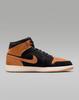 HV4091-002 Nike Air Jordan 1 Mid SE Black Varsity Red Sail Flax (Men's)