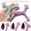 4-in-1Cat Eye Nail Magnet Stick Windmill Multi-functional Strong Magnetic Wand for Flower Side Cross Pattern DIY Gel Polish Tool
