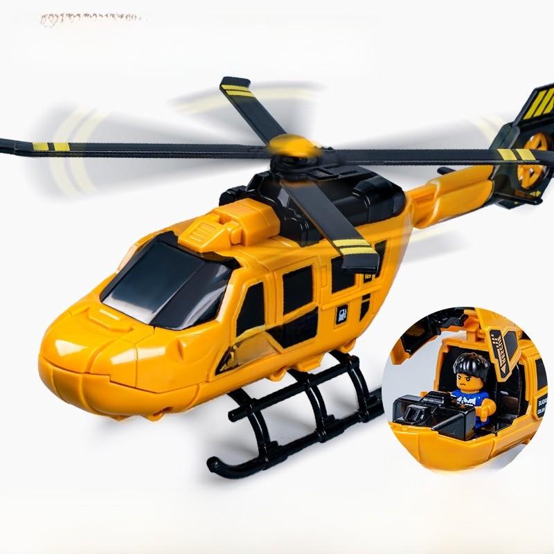 Rescue Helicopter Toy With Inertial Blades For Kids Pretend Play And Gift Use