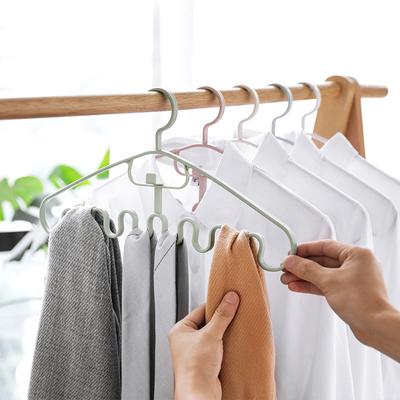 Plastic Clothes Rack Drying Hanger Waves Multi-port Support Hangers for Clothes Drying Rack Multifunction Storage Hangers