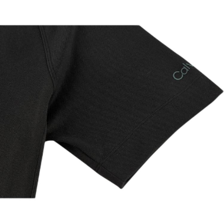 Calvin Klein Minimalist Letter Quick-Dry Short Sleeve Polo Shirt Men Polo Shirts Space-Black 4MS3K111001