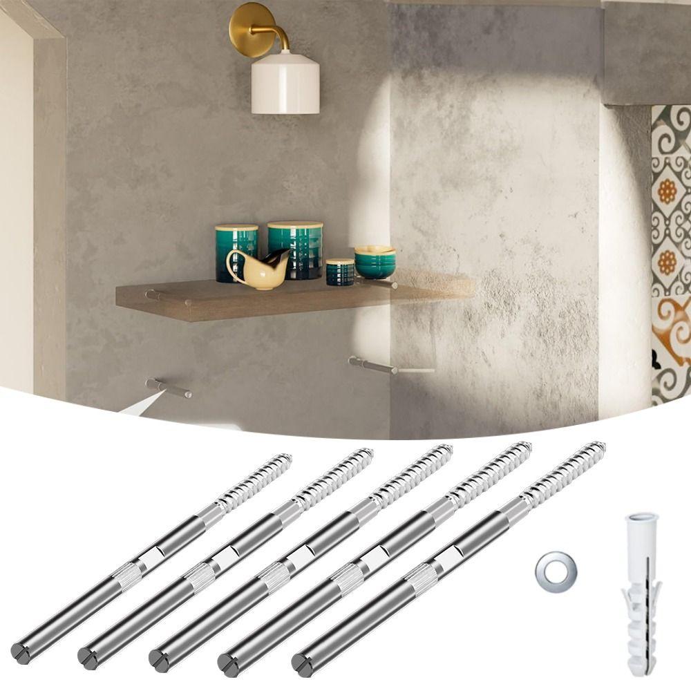 

Залізні Сталеві Приховані Кронштейни для Полиць Надміцні Кронштейни для Полиць Домашня Фурнітура 100mm