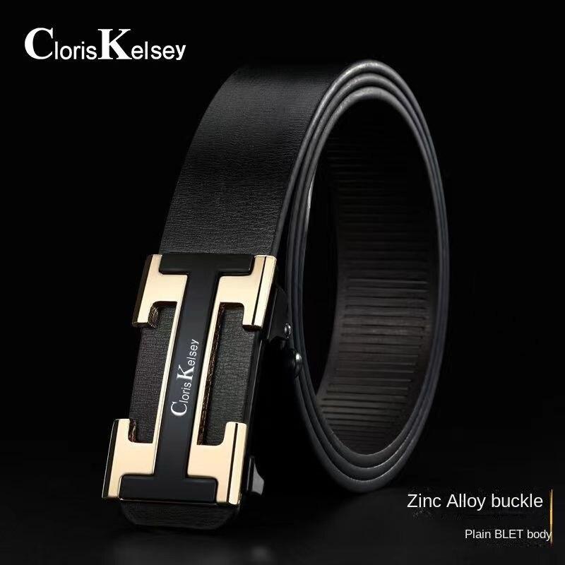 

Мужской новый модный ремень из натуральной кожи высококачественный сплав Comfort Click Belt Crocodile Pattern Прочный и долговечный пояс для брюк