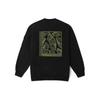 Vans Letter Print Loose Fit Drop Shoulder Pullover Long Sleeve Sweatshirt Men Sweatshirt Black VN000GQGBLK