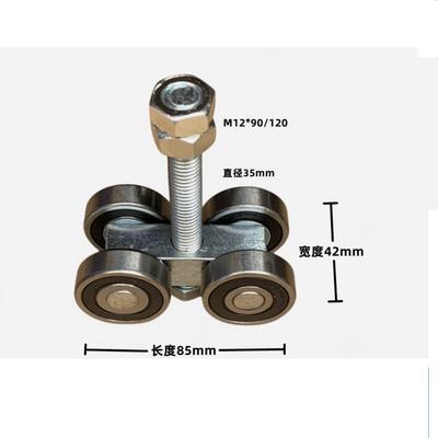 For Warehouses 4-Wheel Trolley Heavy Duty Roller Trolley Roller Strut Channel Roller Galvanized Steel Construction