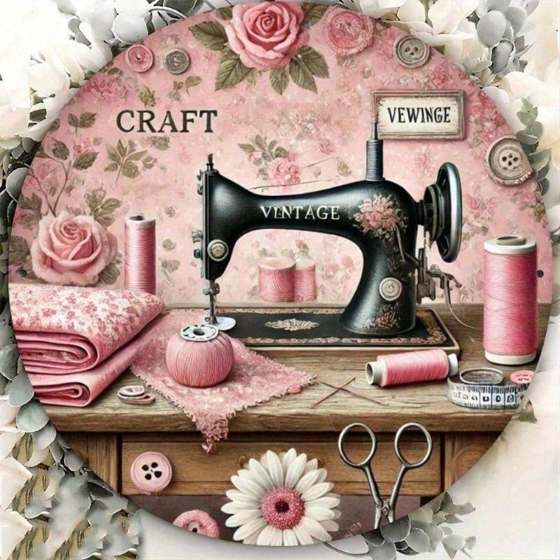 

Vintage Sewing Machine Metal Wall Art, Kitchen Decor