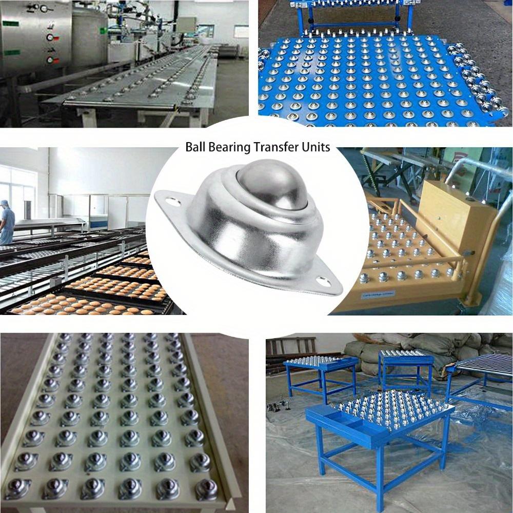 10 buc. Rulmenti de transfer cu bile Rotire la 360º Roti universale cu bile 10 role netede 20 suruburi de precizie Bile rotunde din otel carbon