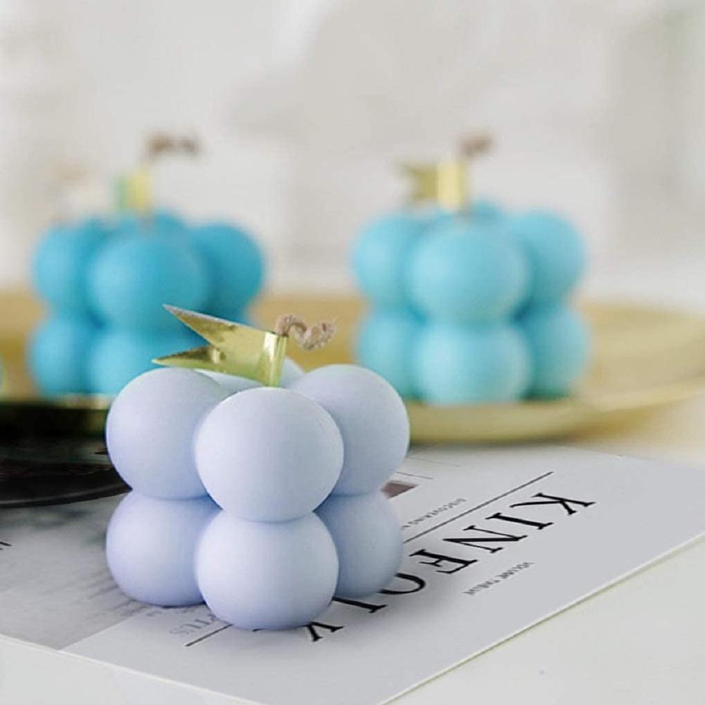 Candles Silicone Mould 3D Mini Bubble Cube Ball Silicone Mould DIY Chocolate Candle Silicone Mould