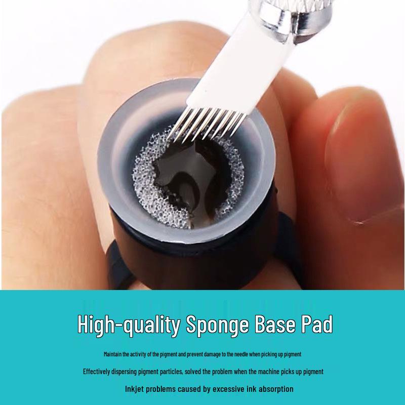 Color Embroidery Sponge Ring Cup for Lotion and Finger Support