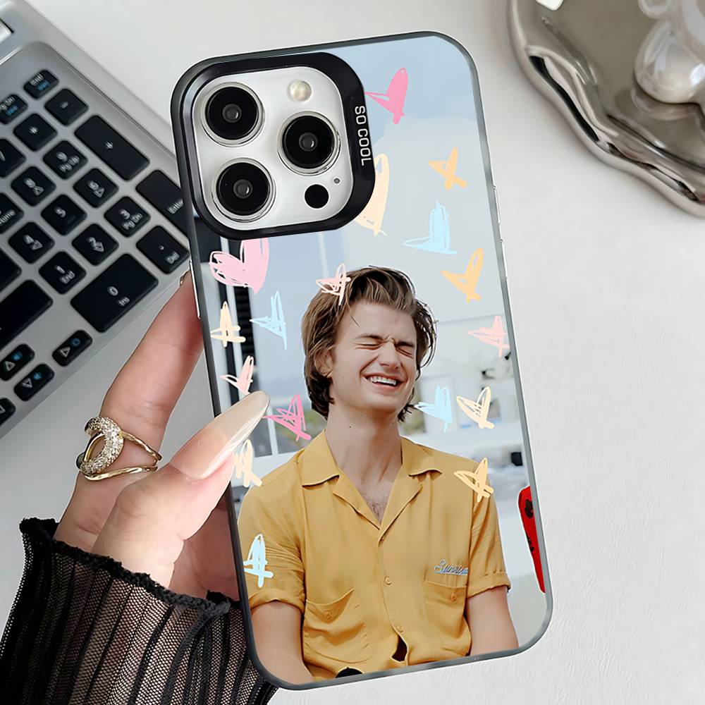 D-Djo Joe K-Keery Singer Phone Case For iPhone 17,16,15,14,13,12,11,Pro,Max,Plus,E,Air,Mini Black IMD Cover