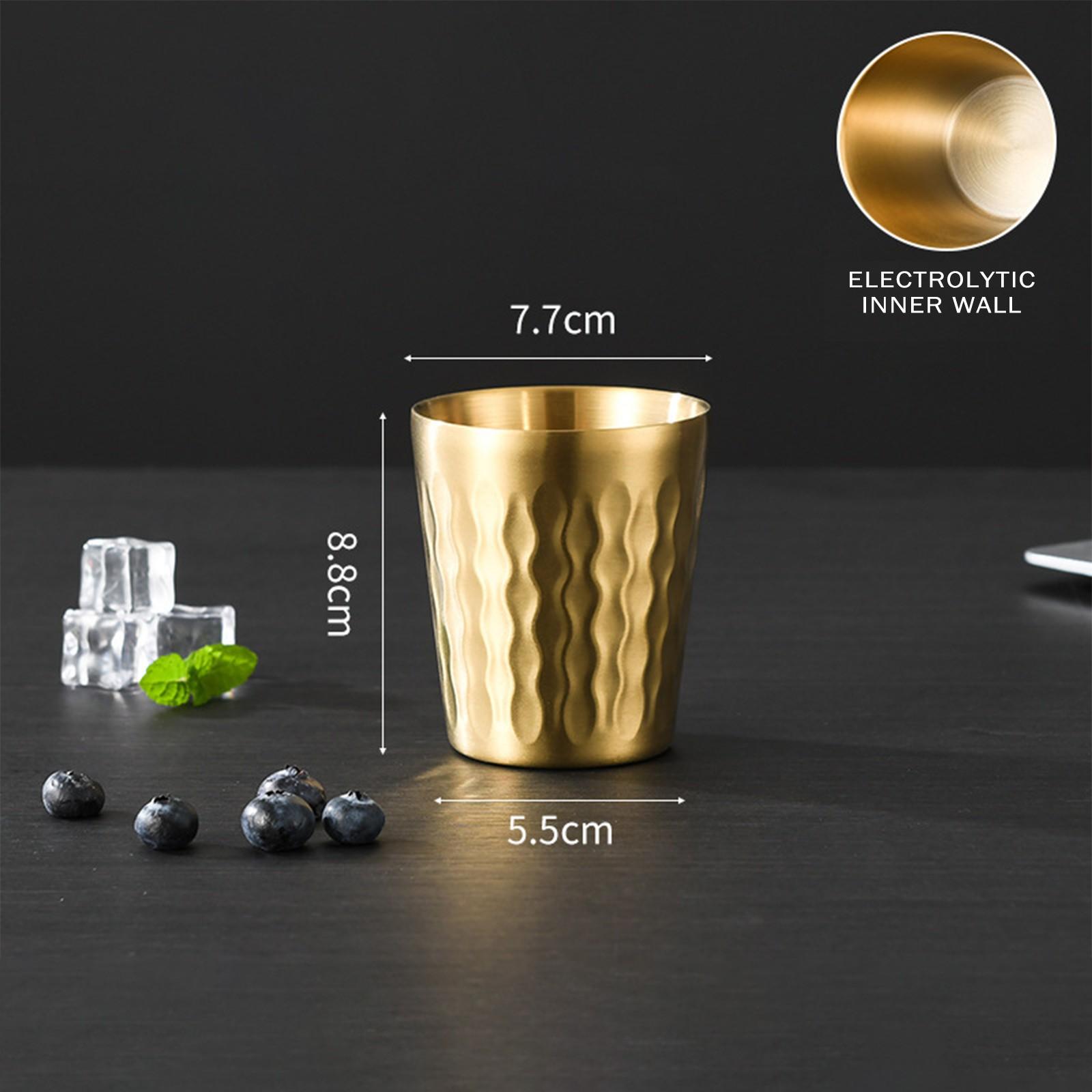 

Двухслойная пивная кружка из нержавеющей стали 304 для кофе One Size золотой