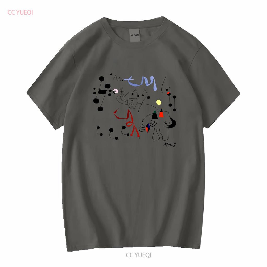 Joan Mirós Kunstwerk „Frau träumt von der Flucht“ (1945) – T-Shirt, lang- oder kurzärmelig, Vintage-Stil, gewaschen, dehnbar, stylisch