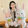 Pink little white rabbit doll grab machine doll children's gift Aini rabbit plush toy radish rabbit scissors machine doll