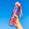 750ML Cherry Blossom Large Capacity Water Bottle - Cute, Portable & Seal-Proof for Outdoor Activities, PVC-Free PC Material