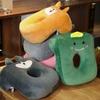 Hollow Hole Plush Nap Pillow Cartoon Neck Support Nap Accessories Sleeping Pillow  Students