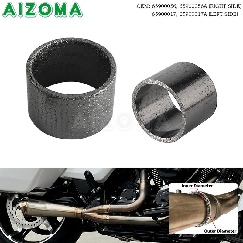 Motorcycle Exhaust Gasket Kit For Harley Touring M8 Pan America RA1250 RA1250S 2021-Up RA1250 CVO 2024-Up OEM 65900056 65900017